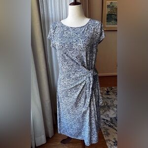 Tie-waist Paisley Print Dress